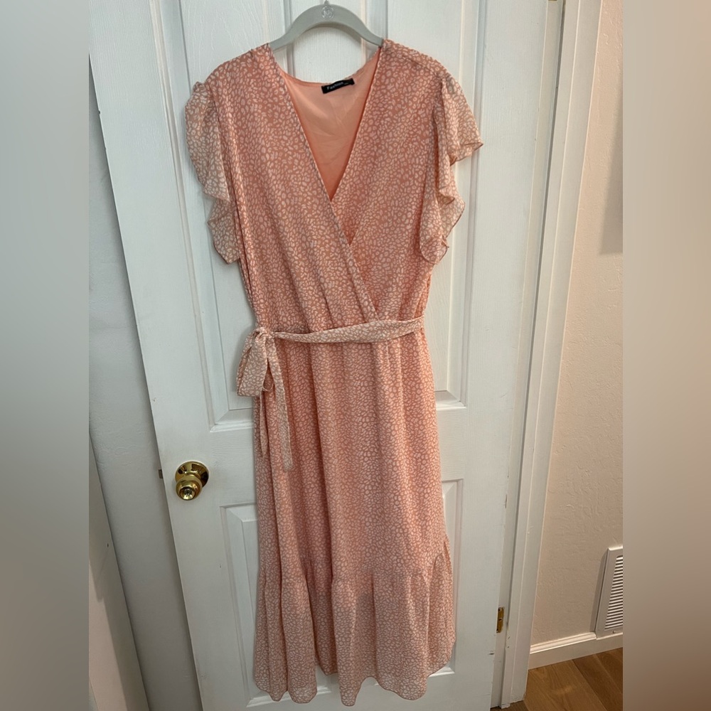 Pink & White Dress